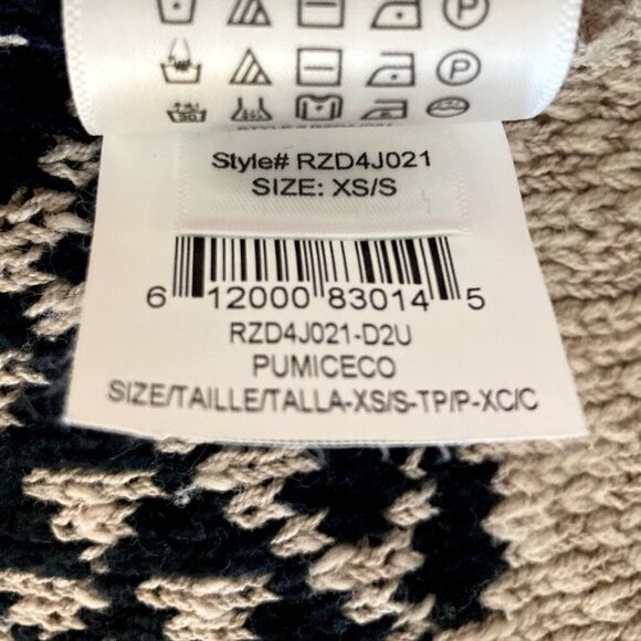 BCBGMAXAZRIA Eliana Knit Jacquard Fringe Cardigan Oversized Colorblock REVOLVE - Picture 16 of 16